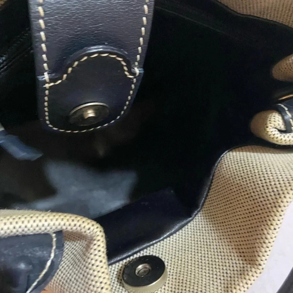 BUTI beige canvas satchel handbag - Picture 7 of 10